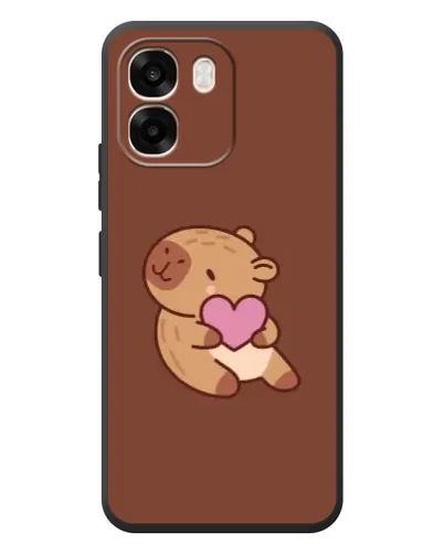Чехол для OPPO A6 с картинкой «Капибара с сердцем» Чехол для OPPO A6 с картинкой «Капибара с сердцем»