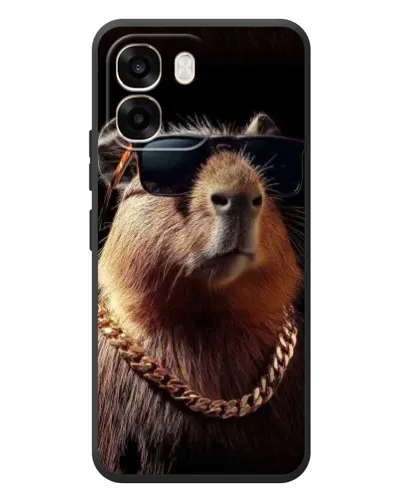 Чехол для OPPO A6 с картинкой «Капибара золотая цепь» Чехол для OPPO A6 с картинкой «Капибара золотая цепь»