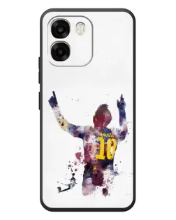 Чохол для OPPO A6 з картинкою «Акварельний Мессі Барселона»