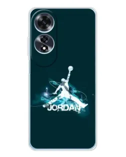 Чехол для OPPO A60 5G с картинкой «Jordan Blue Fire»