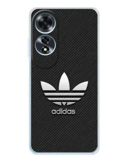 Чехол для OPPO A60 5G с картинкой «Adidas Карбоновая текстура»