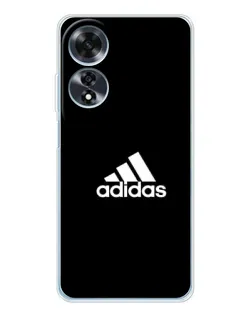 Чехол для OPPO A60 5G с картинкой «Черная классика Adidas»