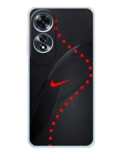 Чехол для OPPO A60 5G с картинкой «Абстрактный дизайн Nike»
