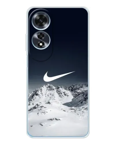 Чехол для OPPO A60 5G с картинкой «Nike — зимние горы» Чехол для OPPO A60 5G с картинкой «Nike — зимние горы»