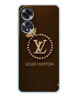 Чехол для OPPO A60 5G с картинкой «LV — золотая печать»