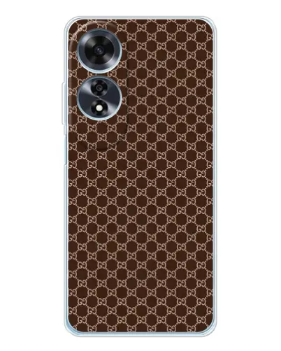 Чехол для OPPO A60 5G с картинкой «Gucci — шоколадная сетка» Чехол для OPPO A60 5G с картинкой «Gucci — шоколадная сетка»