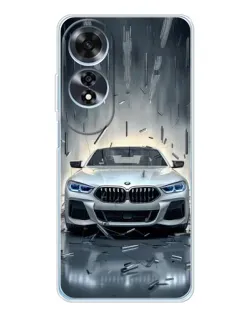 Чехол для OPPO A60 5G с картинкой «BMW в свете фар» Чехол для OPPO A60 5G с картинкой «BMW в свете фар»