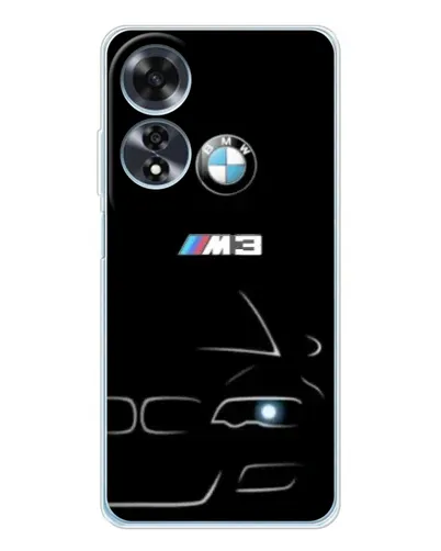 Чехол для OPPO A60 5G с картинкой «Минималистичный принт BMW M3»