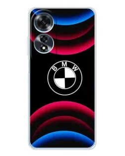 Чехол для OPPO A60 5G с картинкой «Логотип BMW и неоновые дуги» Чехол для OPPO A60 5G с картинкой «Логотип BMW и неоновые дуги»
