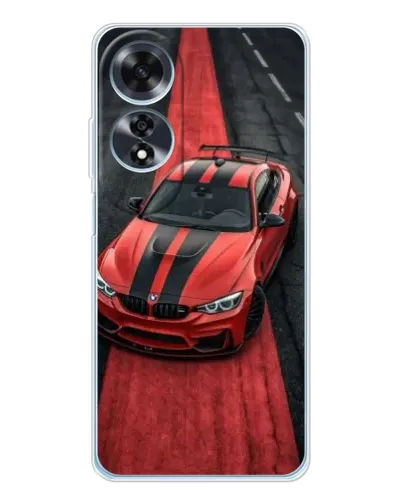 Чехол для OPPO A60 5G с картинкой «BMW на красной дорожке»
