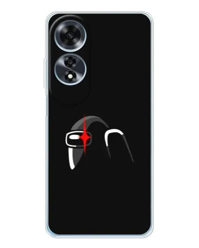 Чехол для OPPO A60 5G с картинкой «Among Us шлем» Чехол для OPPO A60 5G с картинкой «Among Us шлем»