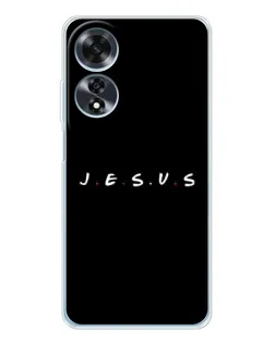 Чехол для OPPO A60 5G с картинкой «Точки веры J.E.S.U.S.»