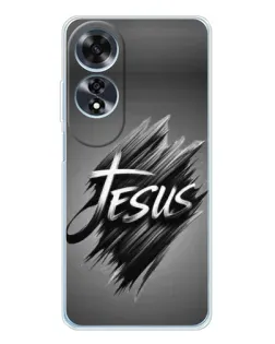 Чехол для OPPO A60 5G с картинкой «Надпись Jesus Graffiti»
