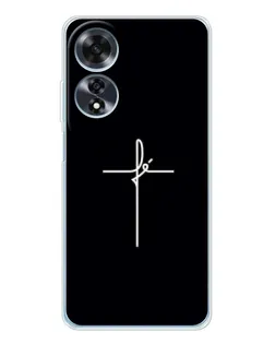 Чехол для OPPO A60 5G с картинкой «Тонкий крест» Чехол для OPPO A60 5G с картинкой «Тонкий крест»