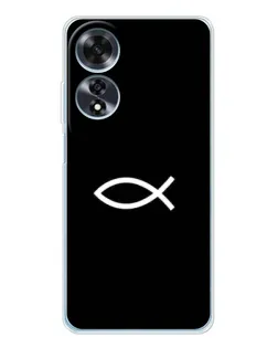 Чехол для OPPO A60 5G с картинкой «Символ рыбы Jesus» Чехол для OPPO A60 5G с картинкой «Символ рыбы Jesus»