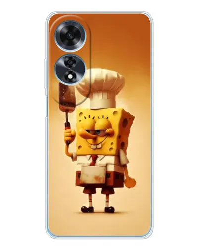 Чехол для OPPO A60 5G с картинкой «Губка Боб повар» Чехол для OPPO A60 5G с картинкой «Губка Боб повар»