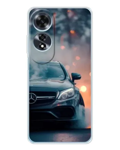 Чехол для OPPO A60 5G с картинкой «Mercedes — ночной город»