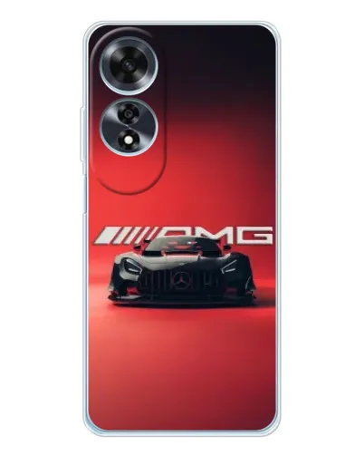 Чехол для OPPO A60 5G с картинкой «Mercedes AMG — красная линия»