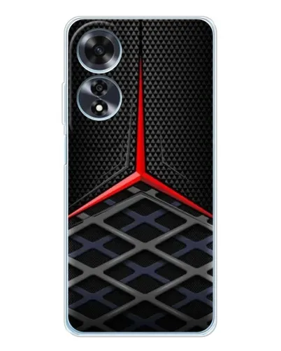 Чехол для OPPO A60 5G с картинкой «Mercedes Carbon Grid»
