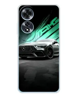 Чехол для OPPO A60 5G с картинкой «Темный Mercedes AMG» Чехол для OPPO A60 5G с картинкой «Темный Mercedes AMG»