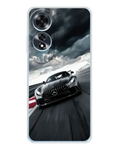 Чехол для OPPO A60 5G с картинкой «Гоночный Mercedes AMG»