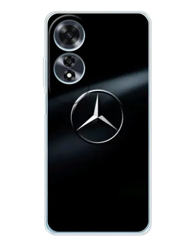 Чехол для OPPO A60 5G с картинкой «Mercedes на металле» Чехол для OPPO A60 5G с картинкой «Mercedes на металле»