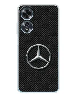 Чехол для OPPO A60 5G с картинкой «Карбоновый Mercedes стиль» Чехол для OPPO A60 5G с картинкой «Карбоновый Mercedes стиль»