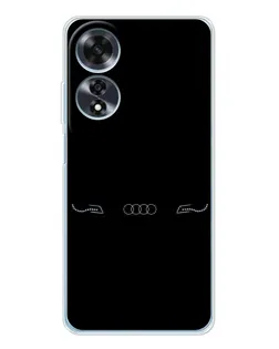Чехол для OPPO A60 5G с картинкой «Audi — световой подпись» Чехол для OPPO A60 5G с картинкой «Audi — световой подпись»