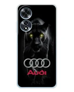 Чехол для OPPO A60 5G с картинкой «Пантера и Audi»