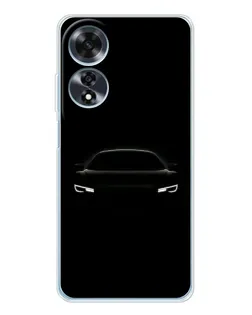 Чехол для OPPO A60 5G с картинкой «Взгляд Audi в темноте»