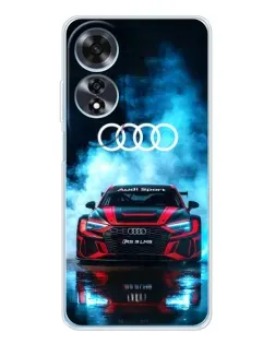 Чехол для OPPO A60 5G с картинкой «Audi Sport — неон»