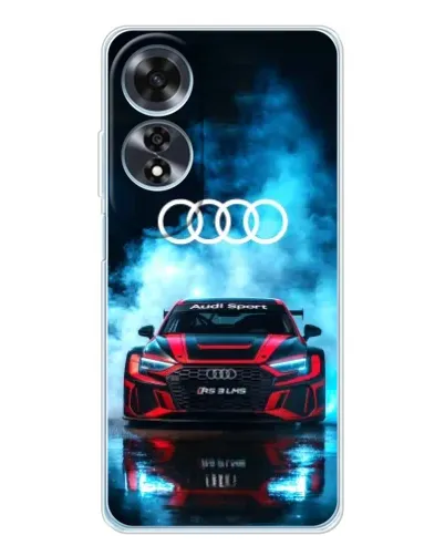 Чехол для OPPO A60 5G с картинкой «Audi Sport — неон»