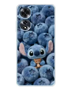 Чехол для OPPO A60 5G с картинкой «Стич и голубика»