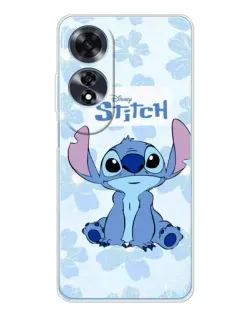 Чехол для OPPO A60 5G с картинкой «Stitch среди цветов»