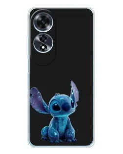 Чехол для OPPO A60 5G с картинкой «Стич на черном»