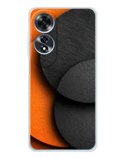 Чехол для OPPO A60 5G с картинкой «Геометрия оранжевых кругов» Чехол для OPPO A60 5G с картинкой «Геометрия оранжевых кругов»