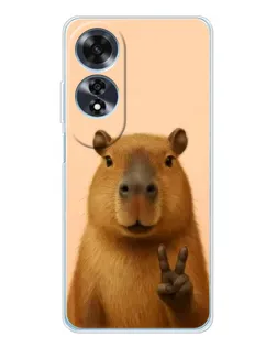 Чохол для OPPO A60 5G з картинкою «Капібара вікторія» Чохол для OPPO A60 5G з картинкою «Капібара вікторія»