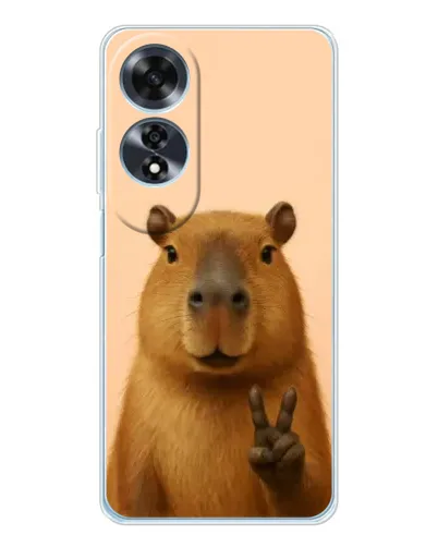Чехол для OPPO A60 5G с картинкой «Капибара виктория» Чехол для OPPO A60 5G с картинкой «Капибара виктория»