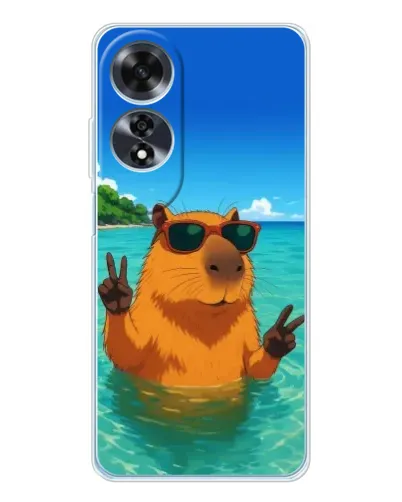 Чехол для OPPO A60 5G с картинкой «Морская капибара» Чехол для OPPO A60 5G с картинкой «Морская капибара»