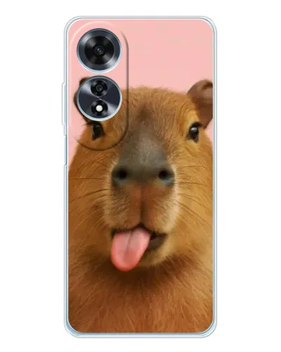 Чехол для OPPO A60 5G с картинкой «Капибара с языком» Чехол для OPPO A60 5G с картинкой «Капибара с языком»