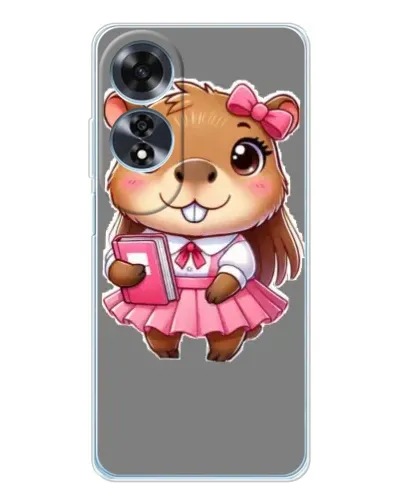 Чехол для OPPO A60 5G с картинкой «Девочка капибара» Чехол для OPPO A60 5G с картинкой «Девочка капибара»