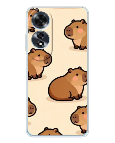 Чехол для OPPO A60 5G с картинкой «Паттерн милых капибар» Чехол для OPPO A60 5G с картинкой «Паттерн милых капибар»
