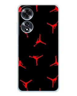 Чохол для OPPO A60 з картинкою «Jordan Red Pattern» Чохол для OPPO A60 з картинкою «Jordan Red Pattern»