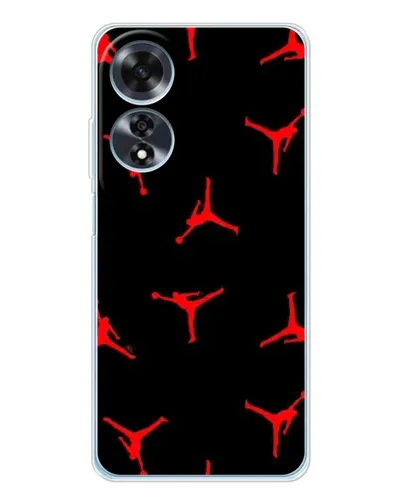 Чехол для OPPO A60 с картинкой «Jordan Red Pattern» Чехол для OPPO A60 с картинкой «Jordan Red Pattern»