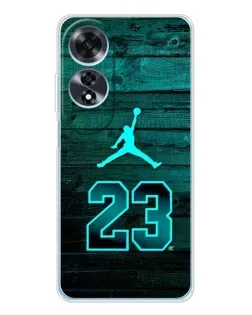 Чехол для OPPO A60 с картинкой «Jordan Cyan 23» Чехол для OPPO A60 с картинкой «Jordan Cyan 23»