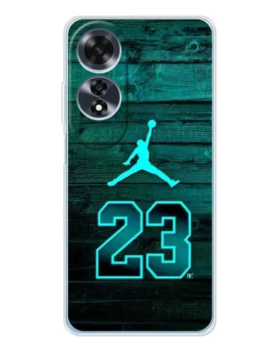 Чехол для OPPO A60 с картинкой «Jordan Cyan 23» Чехол для OPPO A60 с картинкой «Jordan Cyan 23»