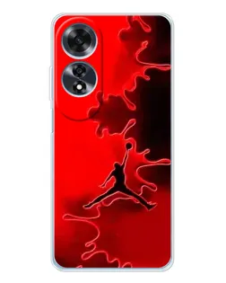 Чехол для OPPO A60 с картинкой «Jordan Red Smoke» Чехол для OPPO A60 с картинкой «Jordan Red Smoke»