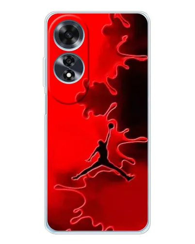 Чехол для OPPO A60 с картинкой «Jordan Red Smoke» Чехол для OPPO A60 с картинкой «Jordan Red Smoke»