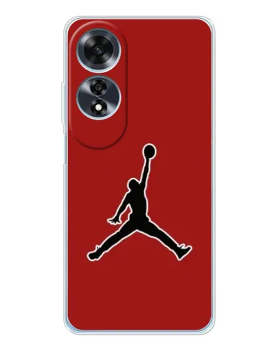Чехол для OPPO A60 с картинкой «Jordan Red Back» Чехол для OPPO A60 с картинкой «Jordan Red Back»