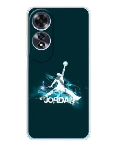 Чехол для OPPO A60 с картинкой «Jordan Blue Fire» Чехол для OPPO A60 с картинкой «Jordan Blue Fire»